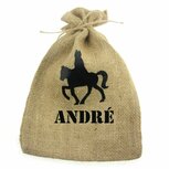 Jute pepernoten zakje sinterklaas met naam Jute pepernoten zakje sinterklaas met naam