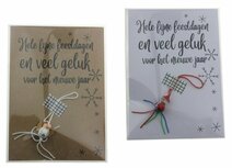 Kaart hele fijne feestdagen en veel geluk voor het nieuwe jaar met gelukspoppetje Kaart hele fijne feestdagen en veel geluk voor het nieuwe jaar met gelukspoppetje