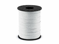 Krullint zilver glitter 225 meter rol Krullint zilver glitter 225 meter rol