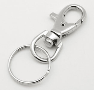 Sleutelhanger ringen 25 mm met clip stuks - alles voor bedankjes, groothandel organza zakjes en bedankjes materialen